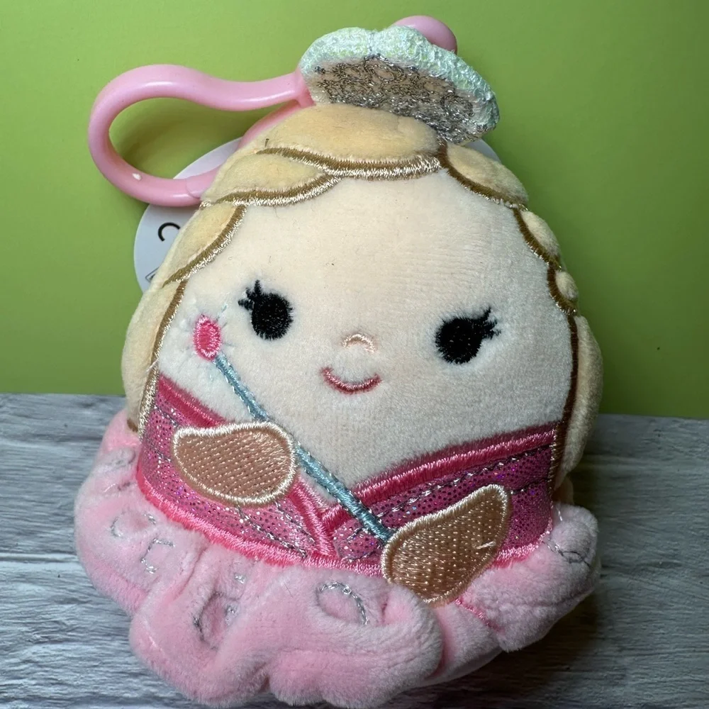 Set of 2 Wicked Squishmallow 3.5” Clip charms Glinda & Elphaba NWT